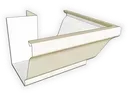 K-Style Aluminum 0.032" Kynar Gutter Outside Miter