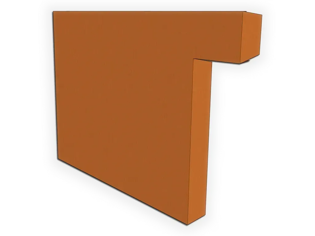 A-Style Commercial Copper Box Gutter Left / Right End Cap