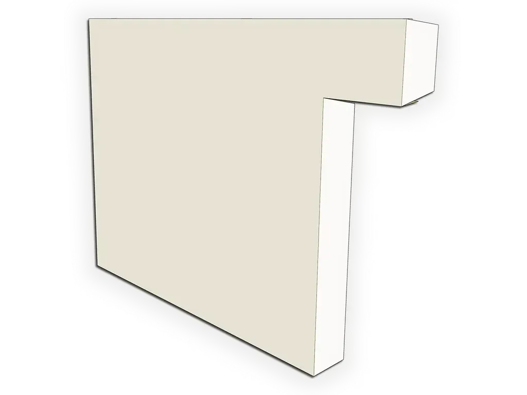 A-Style Commercial Kynar Steel Box Gutter Left / Right End Cap