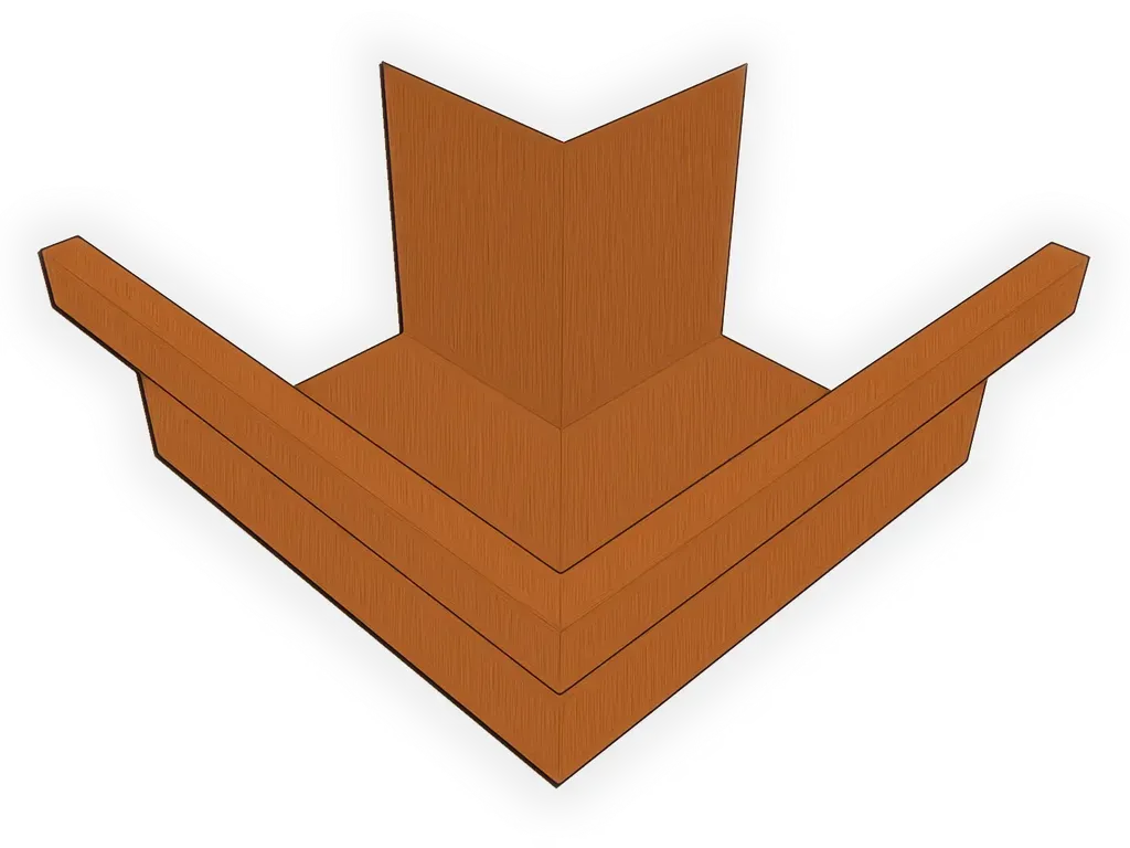 [MOBA590-1001] A-Style Copper Commercial Box Gutter Outside Miter
Material: 16 oz. Copper
Size: 5"
Angle: 90° Outside Miter - Most Common