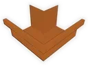 A-Style Copper Commercial Box Gutter Outside Miter
