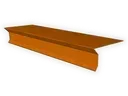 Copper D-Style Shingle Roof Drip Edge with Kick