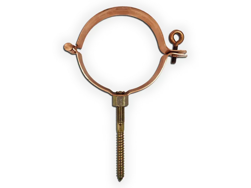 [DB03-1006] Copper Euro Plain Round Downspout Bracket with Screw
Size: 3"