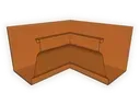 Copper K-Style Gutter Inside Miter