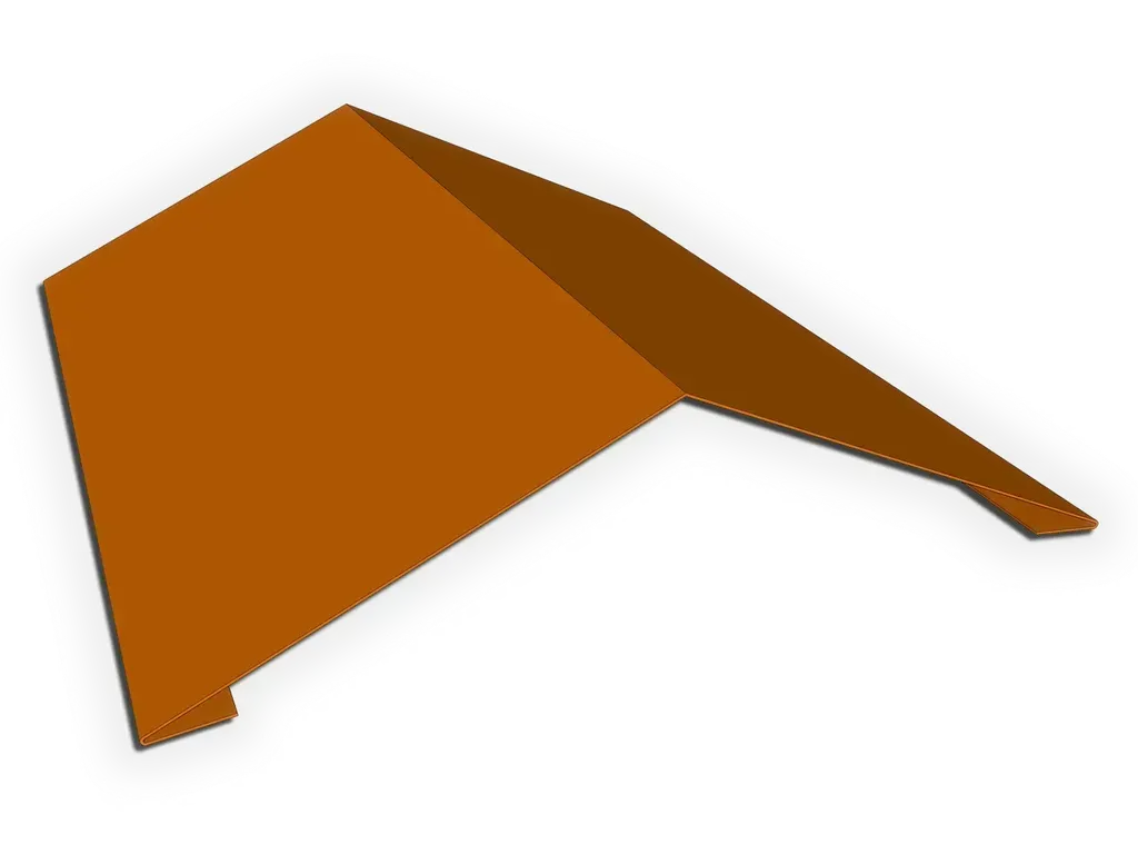 Copper Ridge Cap Roof Flashing