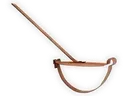 Copper Rival Strap Hanger for Half Round Gutter