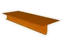 Copper T-Style Locking Drip Edge with Kick
