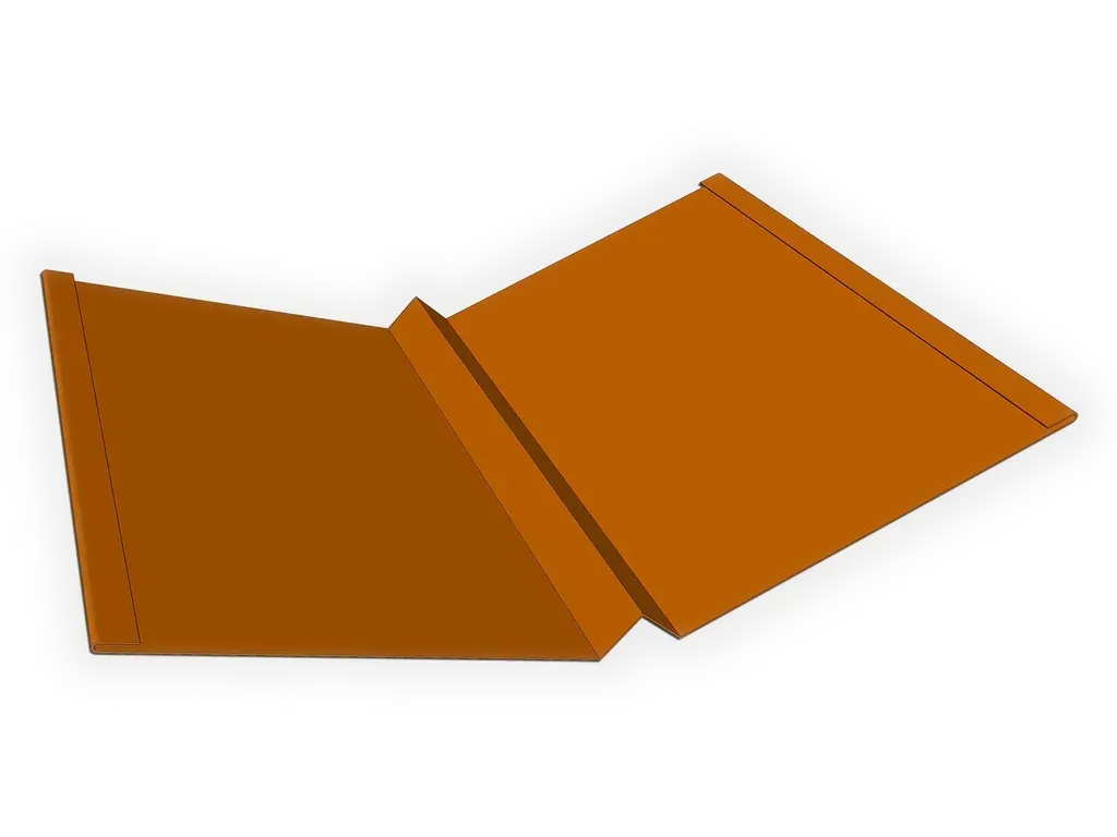 Copper W Roof Valley Flashing