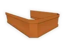Corrugated Square Copper Downspout Strap
