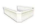 Corrugated Square Kynar Steel Downspout Strap