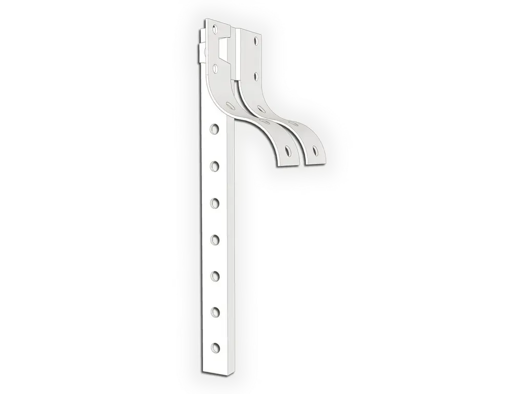 [GS06-0106] Crown Molding Steel Shank #6 for Half Round Gutter Hanger
Color: High Gloss White - Standard Color