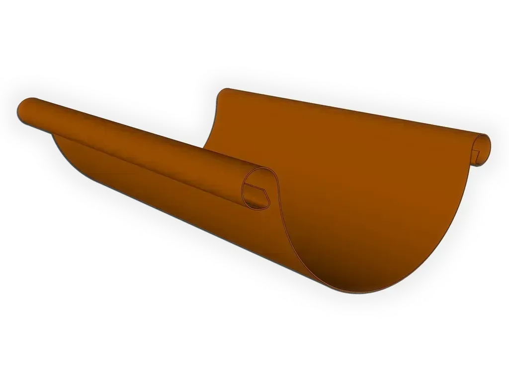 [GDB510-1001] Double Bead Copper Half Round Gutter
Material: 16 oz. Copper
Size: 5"
Length: 10'