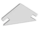 End Cap for Galvalume Plus Vented Ridge Cap Flashing