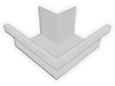 A-Style Galvalume Plus Commercial Box Gutter Outside Miter