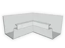 F-Style Galvalume Plus Industrial Box Gutter Inside Miter