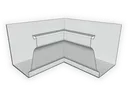 K-Style Galvalume Plus Gutter Inside Miter