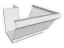 Galvalume Plus K-Style Gutter Outside Miter