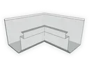 D-Style Galvalume Plus Residential Box Gutter Inside Miter