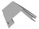 Galvalume Plus Vented Ridge Cap Roof Flashing