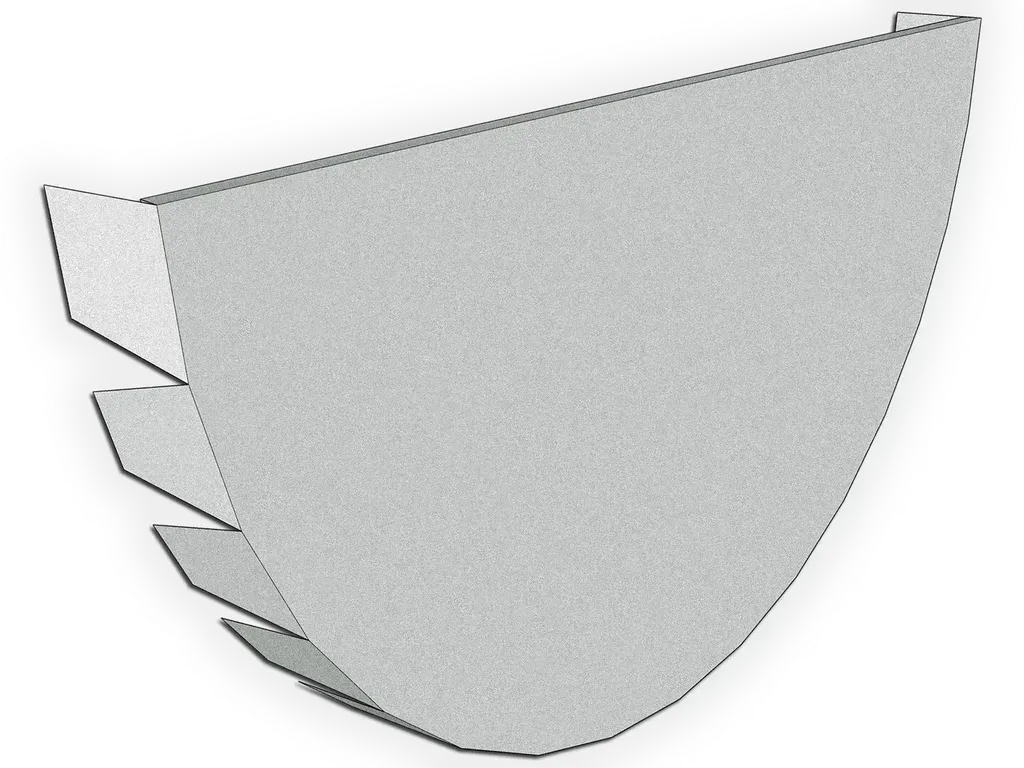 [EC5HRT-2002] Half Round Galvalume Plus Gutter End Cap
Size: 5" Laser Cut with tabs