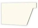 F-Style Industrial 0.027" Aluminum Box Gutter Left / Right End Cap