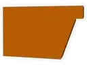 F-Style Industrial Copper Box Gutter Left / Right End Cap