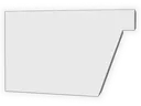 F-Style Industrial Galvalume Plus Box Gutter Left / Right End Cap
