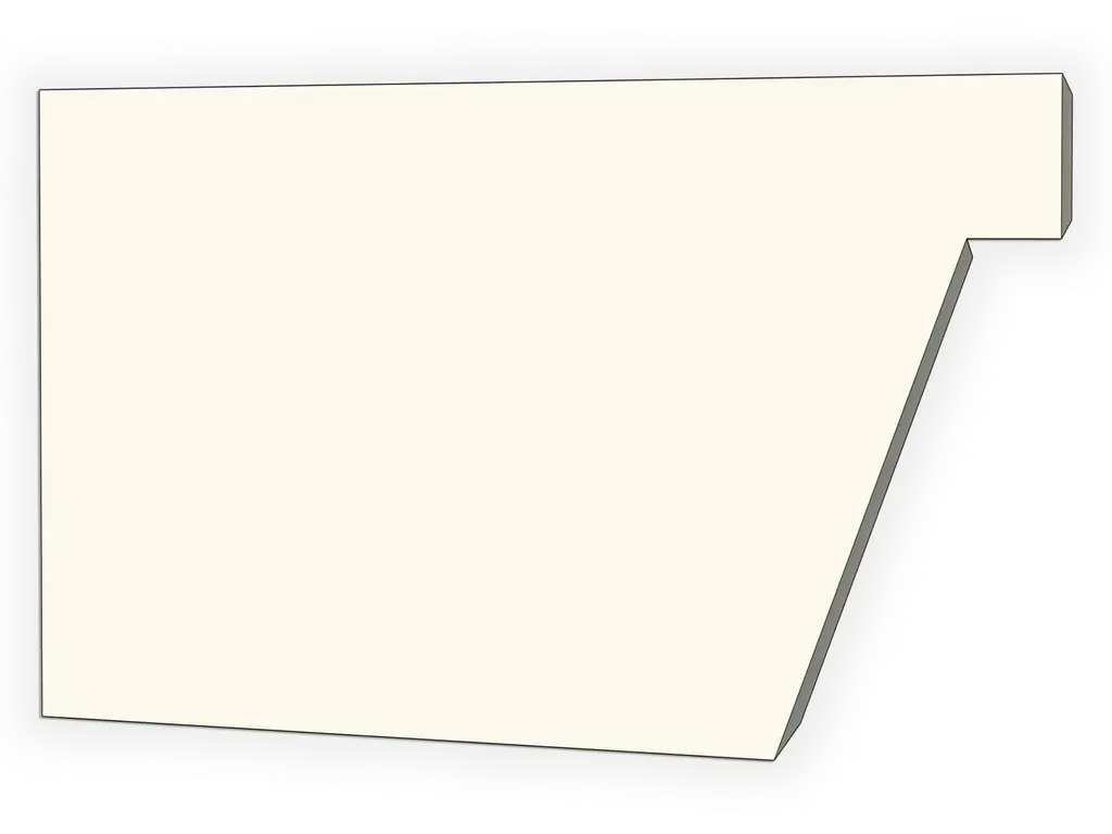 F-Style Industrial Kynar Steel Box Gutter Left / Right End Cap