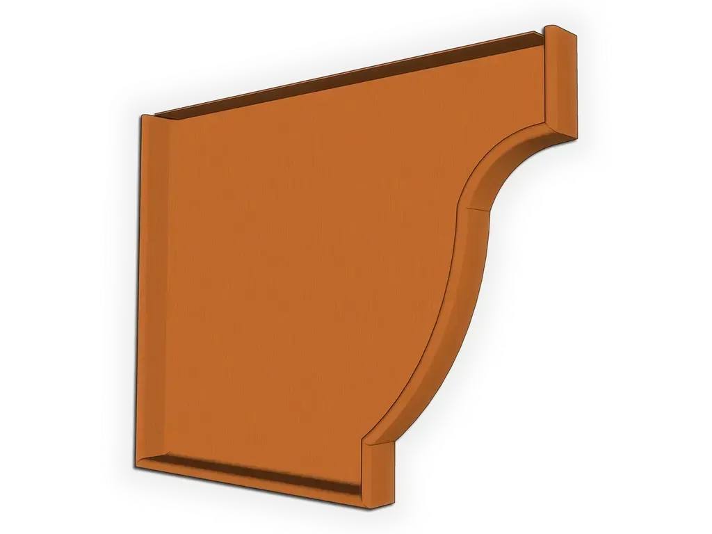 K-Style Copper Gutter Left / Right End Cap