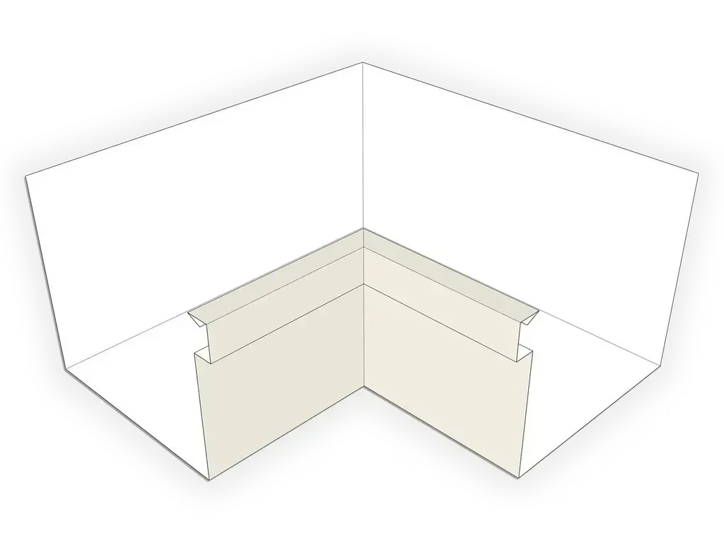 [IMBA590-4001] A-Style Kynar Steel Commercial Box Gutter Inside Miter
Size: 5"
Color: Almond
Angle: 90° Inside Miter - Most Common