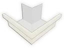 A-Style Kynar Steel Commercial Box Gutter Outside Miter