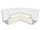 Kynar Steel Industrial Box Gutter Inside Miter