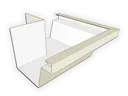 Kynar Steel Industrial Box Gutter Outside Miter