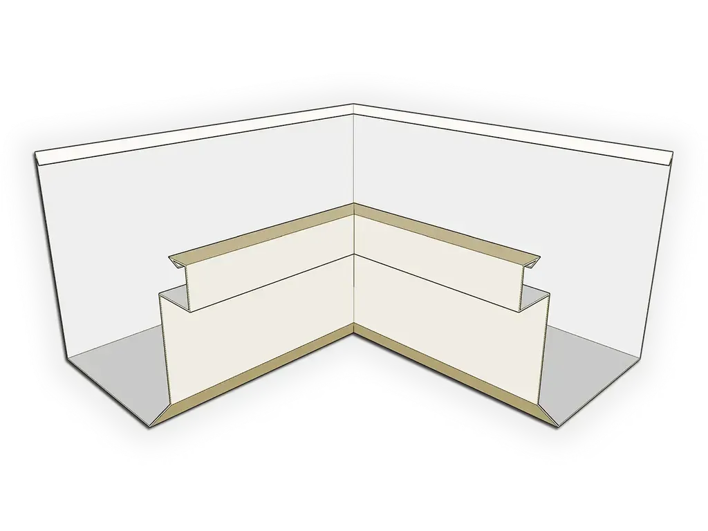 Kynar Steel Residential Box Gutter Inside Miter
