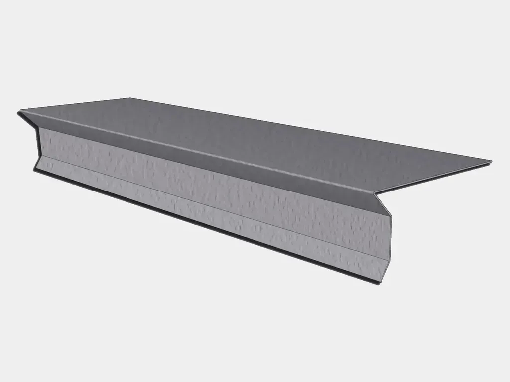 [FES51-1301] Lead Coated Copper D-Style Shingle Roof Drip Edge with Kick
Material: 16 oz. Lead Coated Copper
Size: 1.5" Face x 10' Long (5.142" stock)
Product custom made to order: I understand this product is custom made to order and cannot be returned. All dimensions are approximate. Custom profiles may be rejected due to limitations in bending.