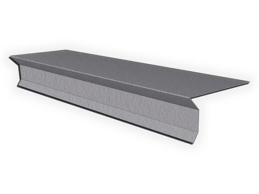 Lead Coated Copper D-Style Shingle Roof Drip Edge with Kick