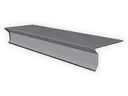 Lead Coated Copper D-Style Shingle Roof Drip Edge with Kick