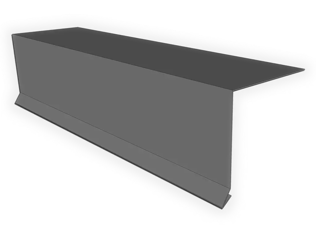 [FED04-1301] Lead Coated Copper Drip Edge with Kick
Material: 16 oz. Lead Coated Copper
Size: 1.5" Face x 10' Long (4" stock)
Product custom made to order: I understand this product is custom made to order and cannot be returned. All dimensions are approximate. Custom profiles may be rejected due to limitations in bending.