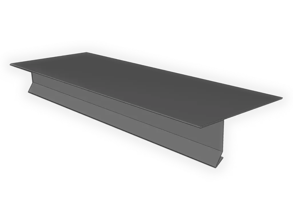 [FEL06-1301] Lead Coated Copper T-Style Locking Drip Edge with Kick
Material: 16 oz. Lead Coated Copper
Size: 1.5" Face x 10' Long (6" stock)
Product custom made to order: I understand this product is custom made to order and cannot be returned. All dimensions are approximate. Custom profiles may be rejected due to limitations in bending.