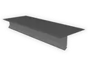 Lead Coated Copper T-Style Locking Drip Edge with Kick