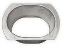 Oval Stamped Flat Flange Aluminum Gutter Outlet