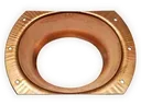 Oval Stamped Flat Flange Copper Gutter Outlet