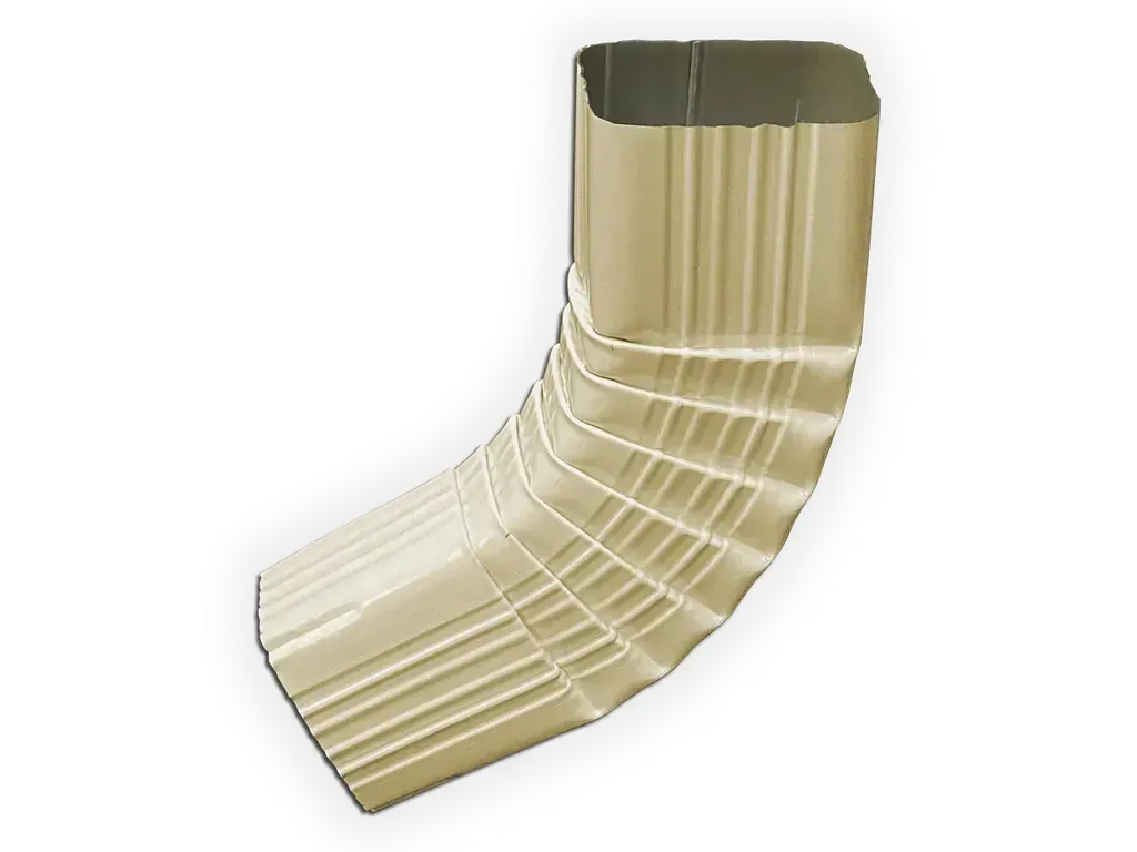 Square Corrugated 0.032" Kynar Aluminum Elbow (B) Style