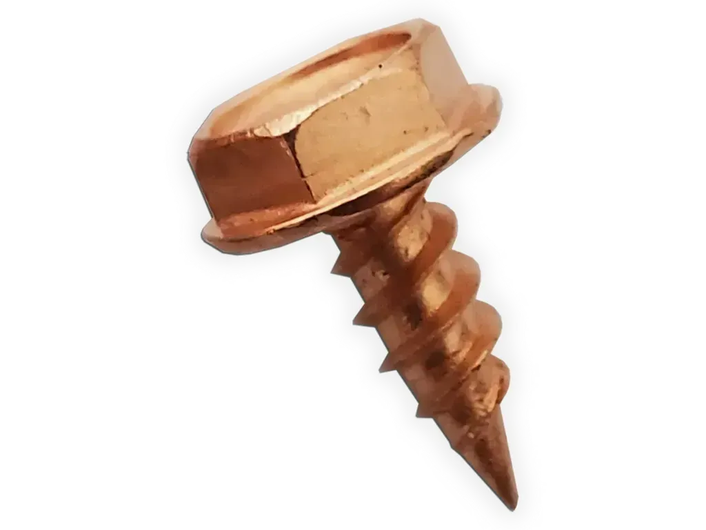 [SC01-10] Copper Plated 3/8" Stainless Steel Zip Screws