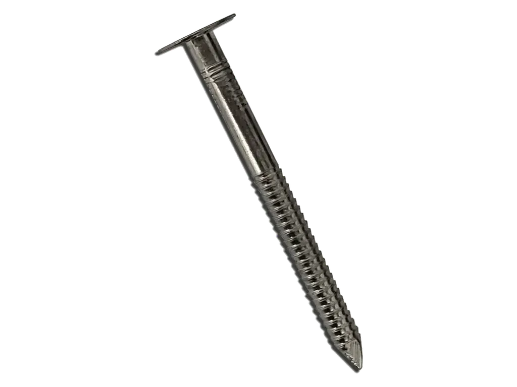 [S410ARNB] 10 Gauge Stainless Steel Annular Ring Shank Roofing Nails
Size: (4D) 1.5"