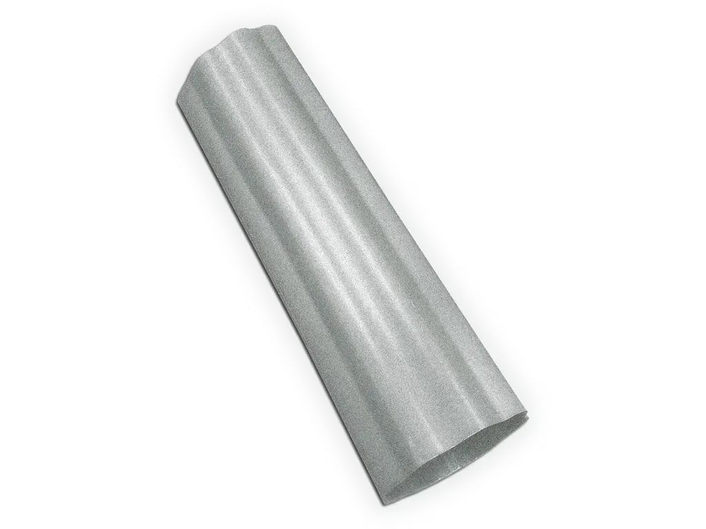 [DS043-2002] 4" Round Corrugated Galvalume Plus Downspout