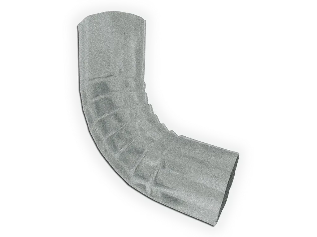 [EB04390-2002] Round Corrugated Galvalume Plus Elbow
Material: 24 Gauge Galvalume  Plus
Size: 4"
Angle: ($) 90°