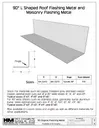 90 Degree Lead Coated Copper Angle Flashing