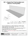 90 Degree Lead Coated Copper Angle Flashing