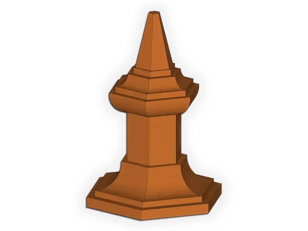 [FN002-1001] The Royal Finial
Material: 16 oz. Copper
Product custom made to order: I understand this product is custom made to order and cannot be returned.